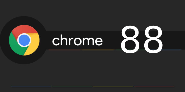 Chrome 88 est disponible dès maintenant avec de nouvelles fonctionalités