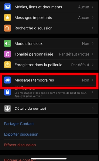 whatsapp-message-temporaire