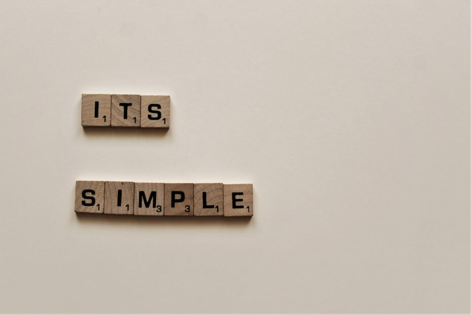 ITS SIMPLE